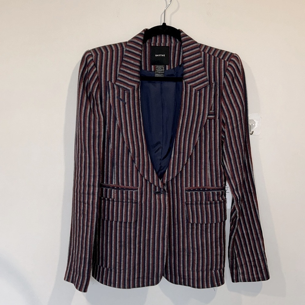 Smythe Stripe Cotton Blazer - Picture 8 of 9